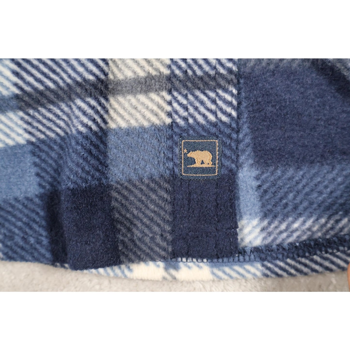 Freedom Foundry Shirt Mens Medium Blue White Plaid Flannel Button Up Fleece Warm