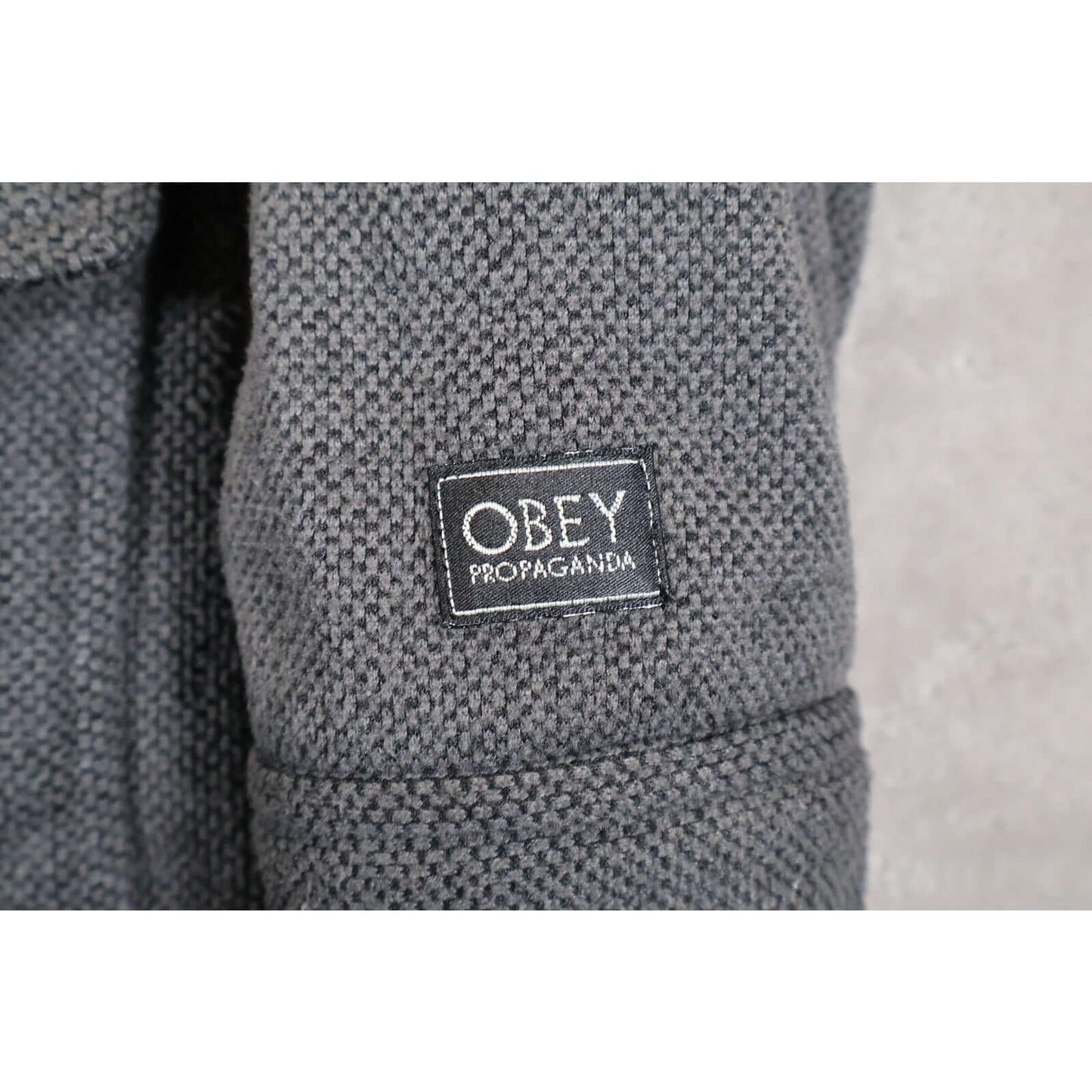 Obey Propaganda Jacket Mens Medium Wool Blend Utility Snap Pockets Streetwear