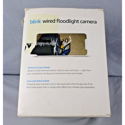 Blink Wired Floodlight Camera LED Security 2600 Lumens Motion Alexa Siren New
