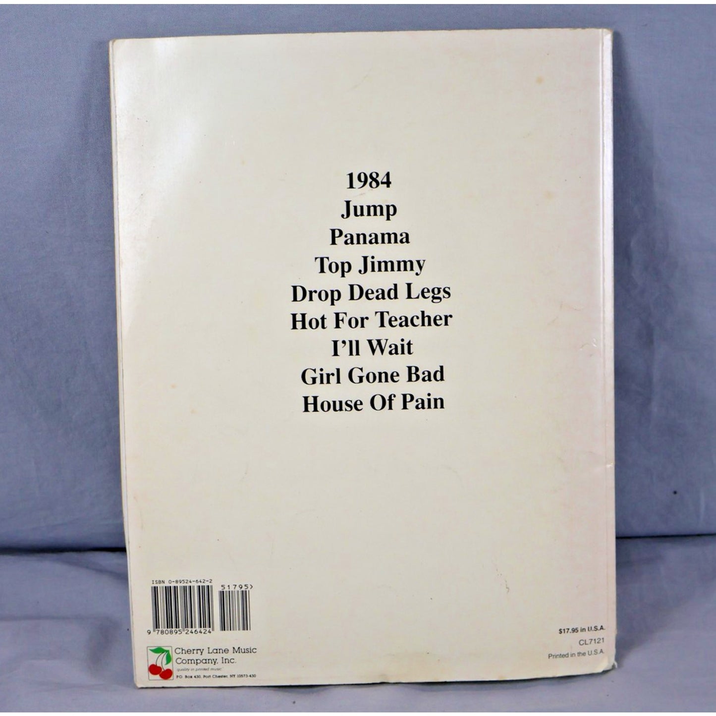 Vintage Van Halen 1984 Guitar Songbook Cherry Lane Music 1991 Hot For Teacher