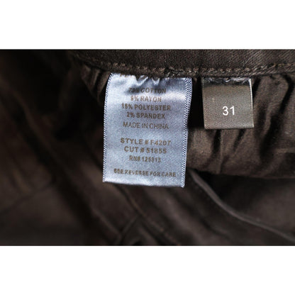 Flying Monkey Jeans Womens 31 Black Stretch Denim Skinny Pants Style F4207