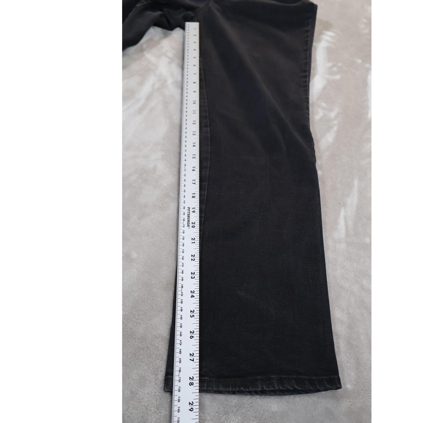 Gloria Vanderbilt Jeans Womens 12 Black Rail Straight All Around Slimming Effect