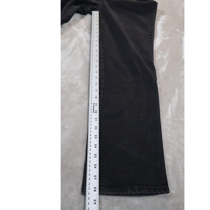 Gloria Vanderbilt Jeans Womens 12 Black Rail Straight All Around Slimming Effect
