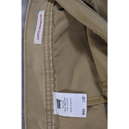 Levis Premium Pants Mens 34x32 Straight Leg Chino Workwear Casual