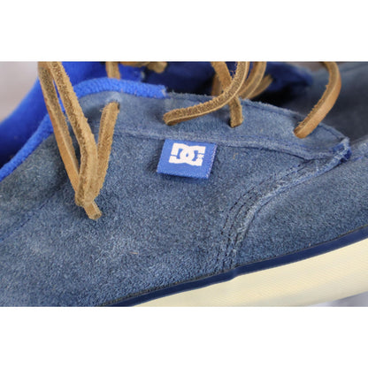 DC Shoes Mens Size 8 Blue Super Suede Skateboarding Moc Toe Lace Up Leather