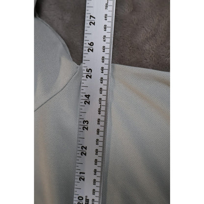 Travis Mathew Polo Shirt Mens 2XL Blue Gray Colorblock Golf Athletic Performance