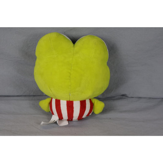 Sanrio Hello Kitty and Friends Keroppi Plush Stuffed Frog Toy 2024 Striped Shirt