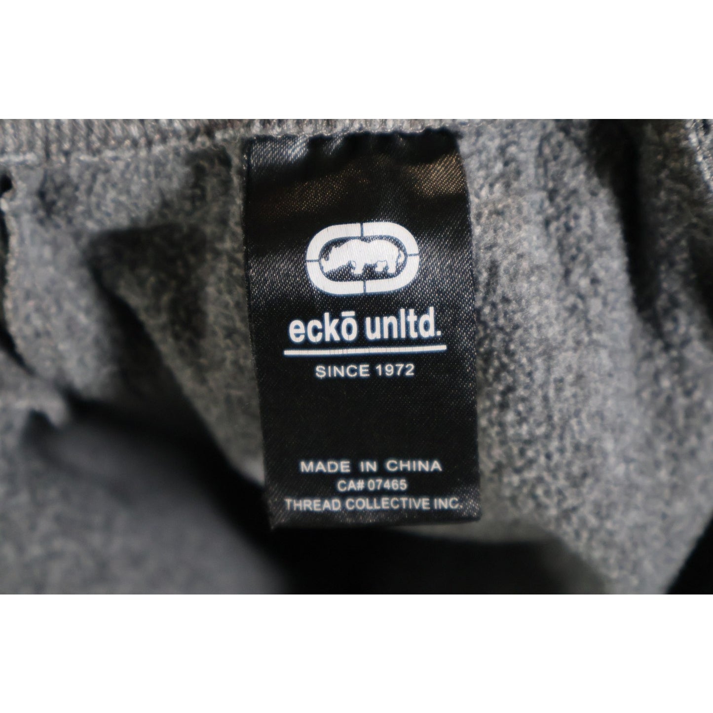Ecko Unltd Pants Mens Small Gray Black Joggers Sweatpants Streetwear Logo