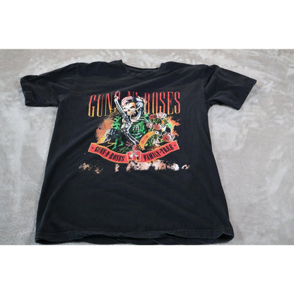 Guns N' Roses Shirt Mens Medium Black Family Tree Band Graphic Rock Skeleton