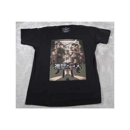 Attack on Titan Shirt Mens Large Black Season 3 Anime Graphic Tee Episodes List