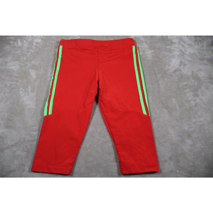 Adidas Tracksuit Boys Red Green Stripe Hoodie Joggers Athletic Set 2 Piece