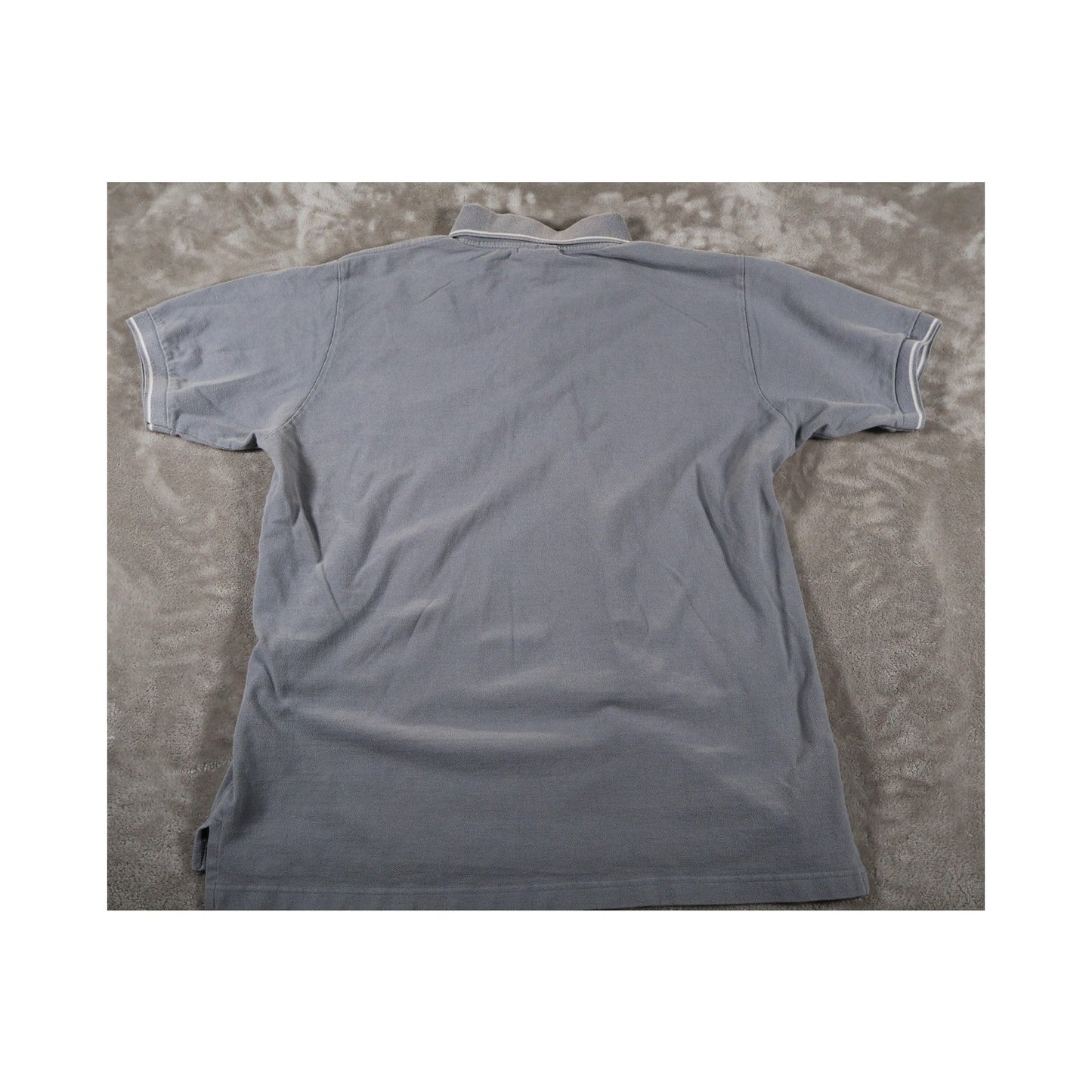 Lacoste Polo Shirt Mens Extra Large Gray Made in Italy Cotton Pocket Classic