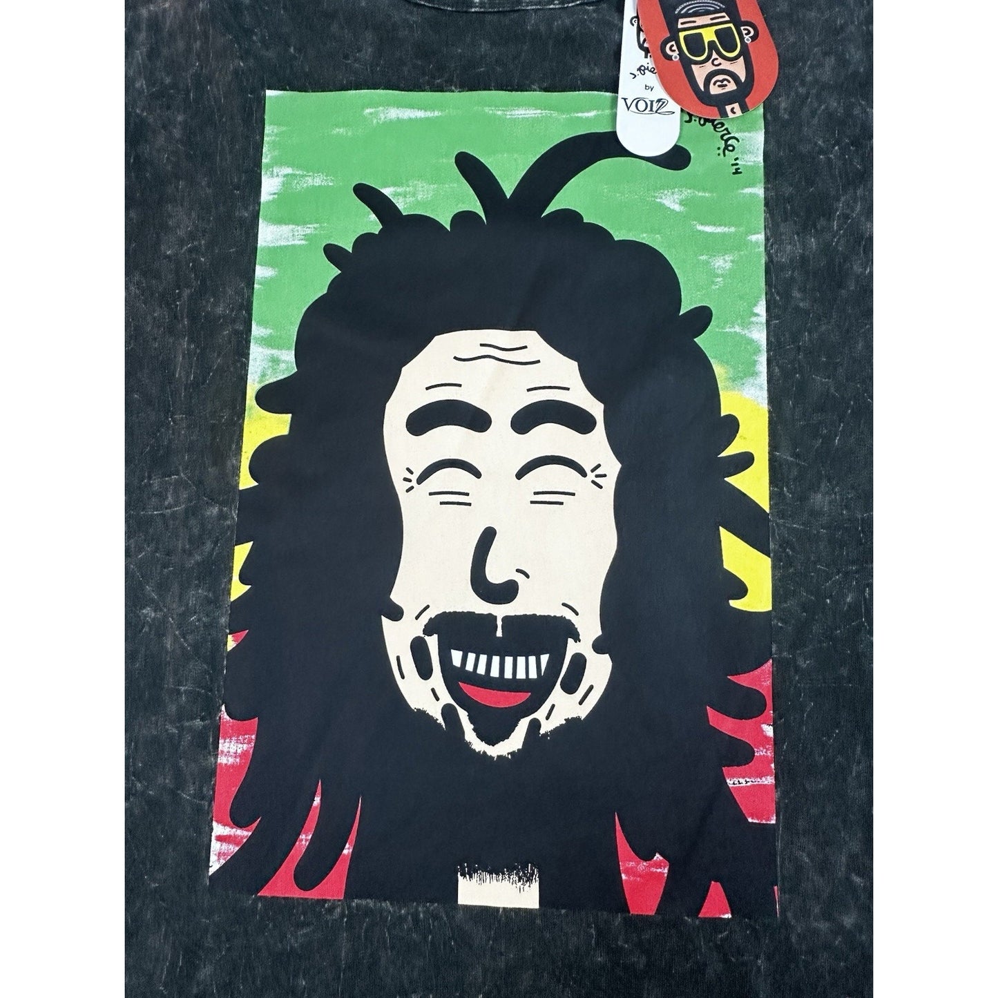 Bob Marley Graphic T-Shirt by J. Pierce Green XXL New