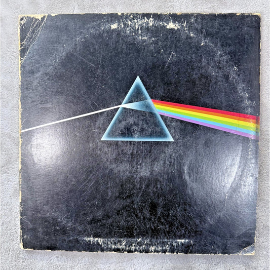 Vintage Pink Floyd Vinyl Record Dark Side Of The Moon Harvest Gatefold LP Stereo