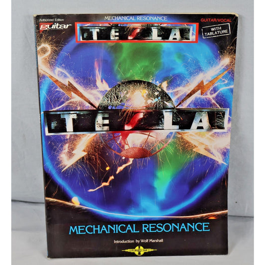 Vintage Tesla Mechanical Resonance Guitar Songbook Wolf Marshall 1986 Band