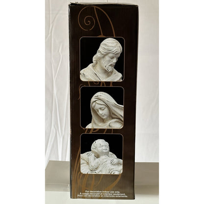 Costco Holy Family Nativity Set 4-Piece Joseph Mary Jesus Crib 11” Figurines