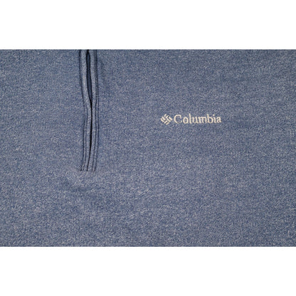 Columbia Pullover Mens 2XL Blue Fleece Half Zip Sweater Outdoors Hiking XXL