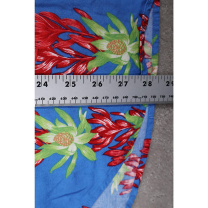 Cubavera Shirt Mens XL Floral Hawaiian Button Up Rayon Short Sleeve Summer Casua