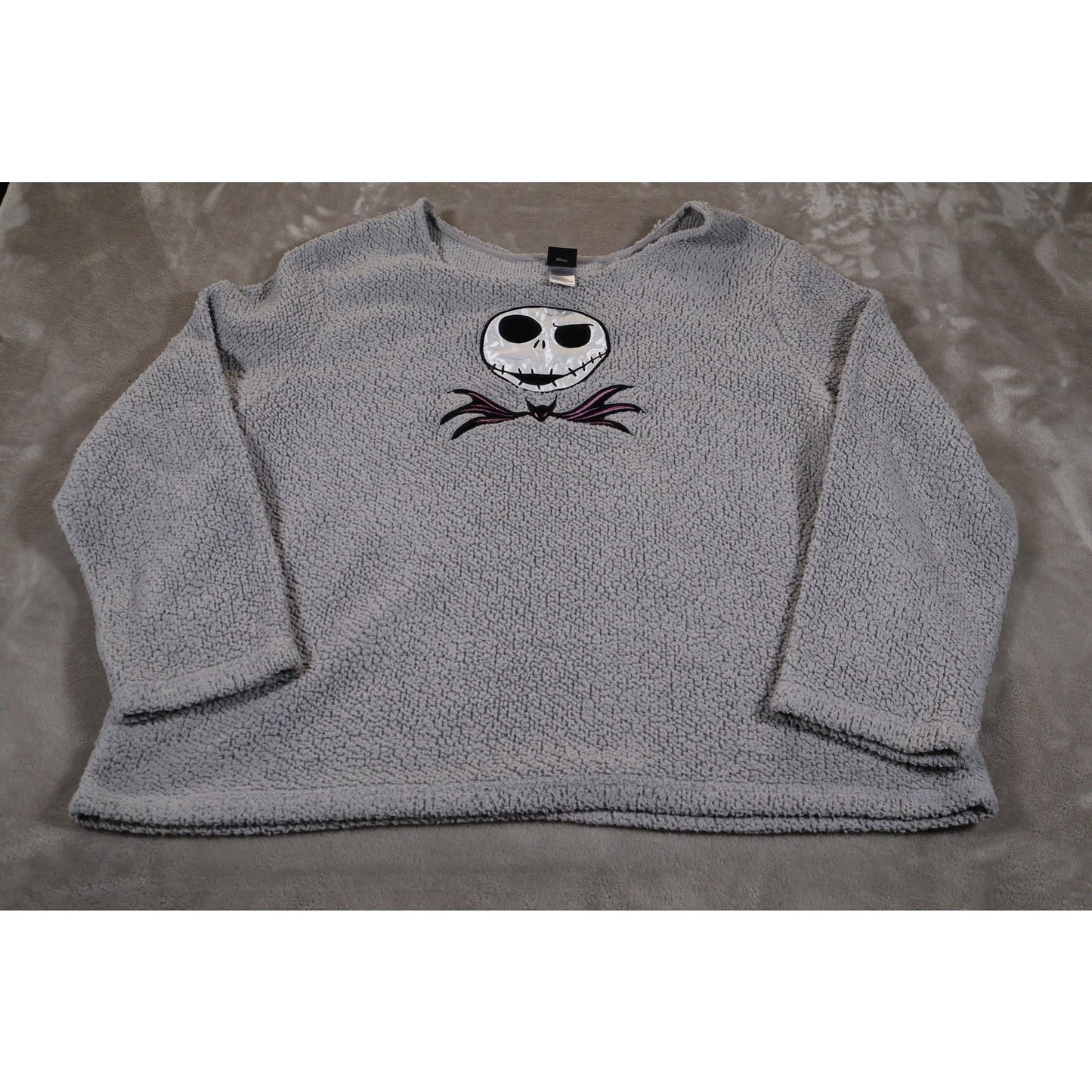 Disney Nightmare Before Christmas Sweater Womens 2XL Jack Skellington Fleece