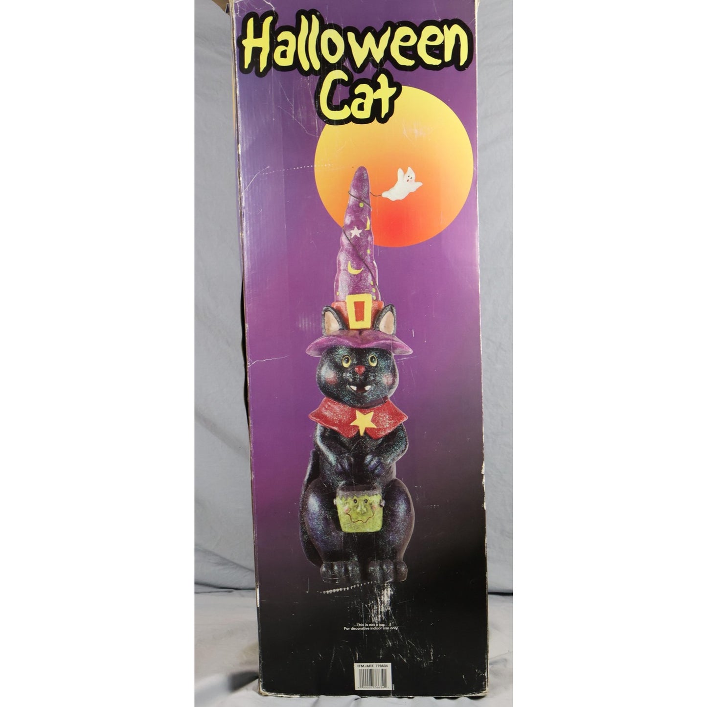 30” Resin Black Cat Witch & Ghost Halloween Figure Indoor Outdoor Decor Costco