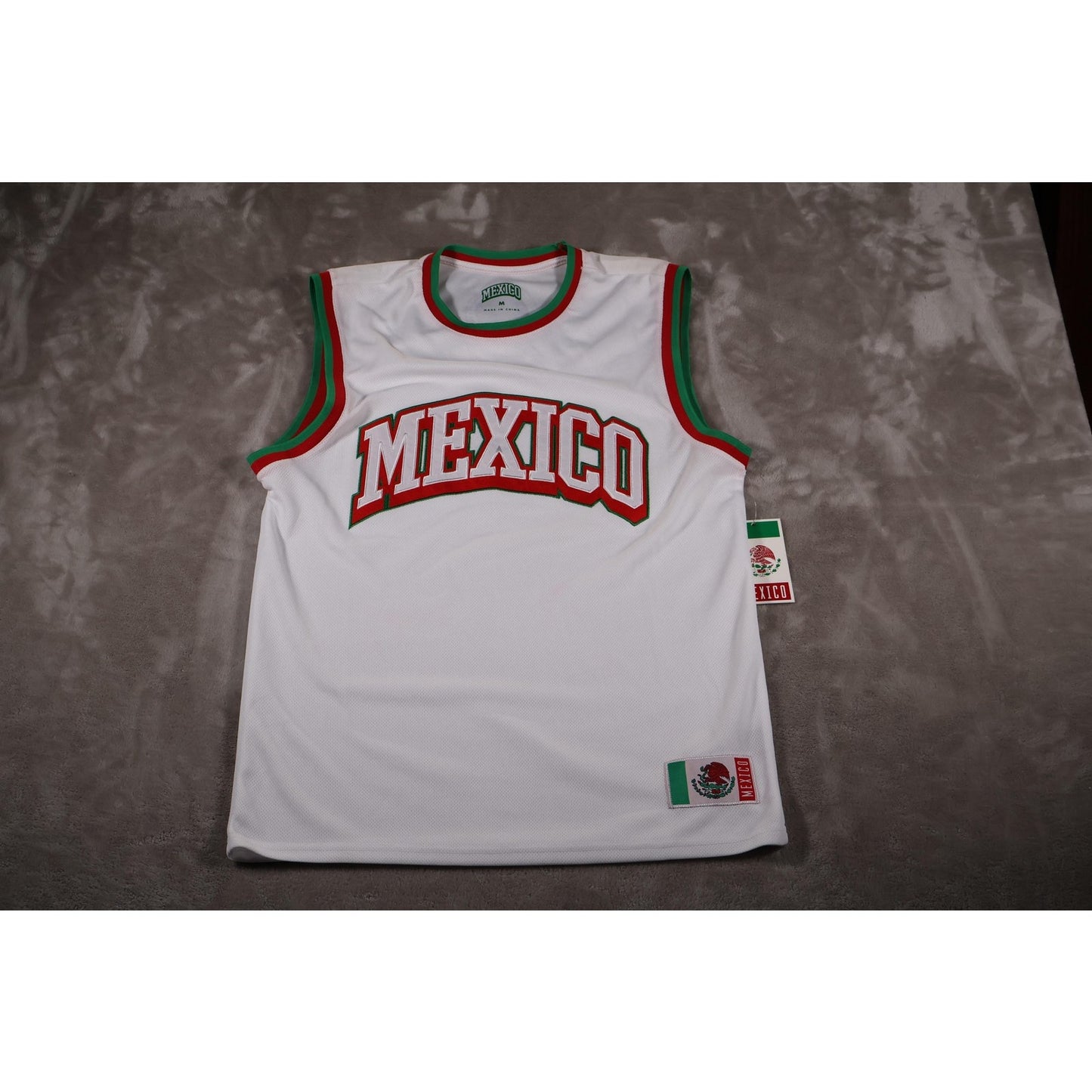 Mexico Basketball Jersey Mens Medium Liberty MEX Flag Shirt NBA Basketball