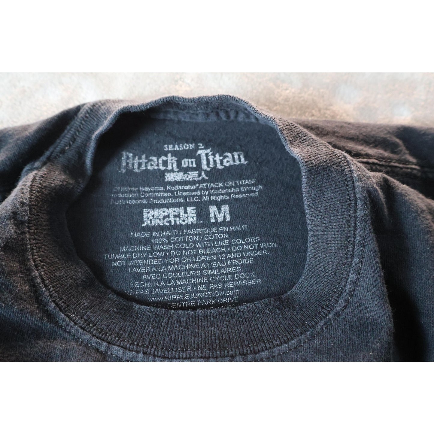 Attack on Titan Shirt Mens Medium Eren Jaeger Anime Manga Tee Ripple Junction