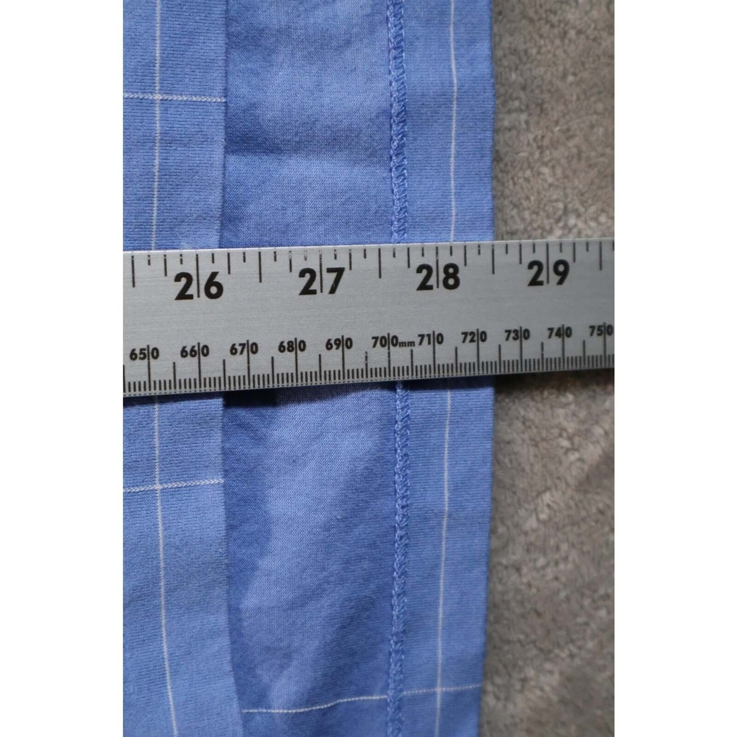 Polo Ralph Lauren Golf Shirt Mens Medium Blue Windowpane Grid Logo Performance