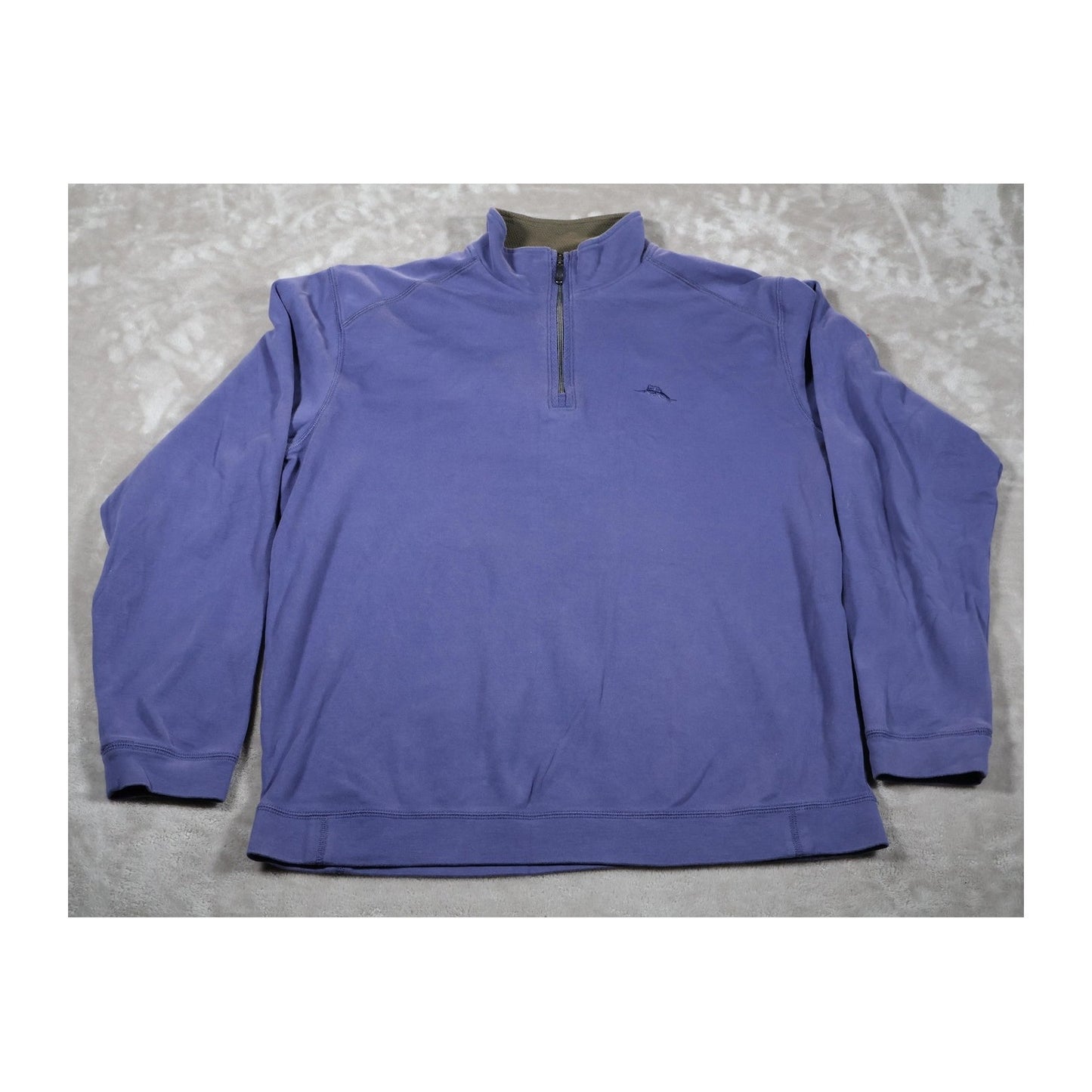 Tommy Bahama Sweater Mens XL Half Zip Pullover Pima Cotton Marlin Quarter Zip