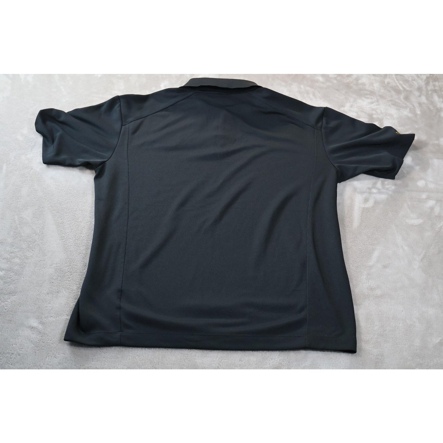 Nike Golf Polo Shirt Mens Large Black Dri-FIT Embroidered Sun Logo Destin 2011