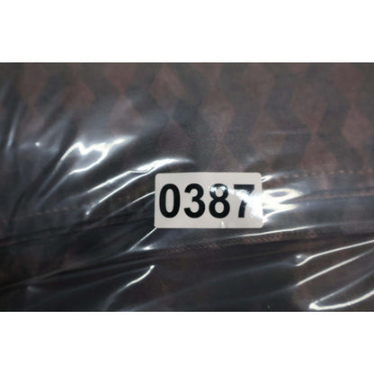 A Tiziano Jeans Mens 44 Blue Red Geometric Straight Fit Distressed Cotton Denim