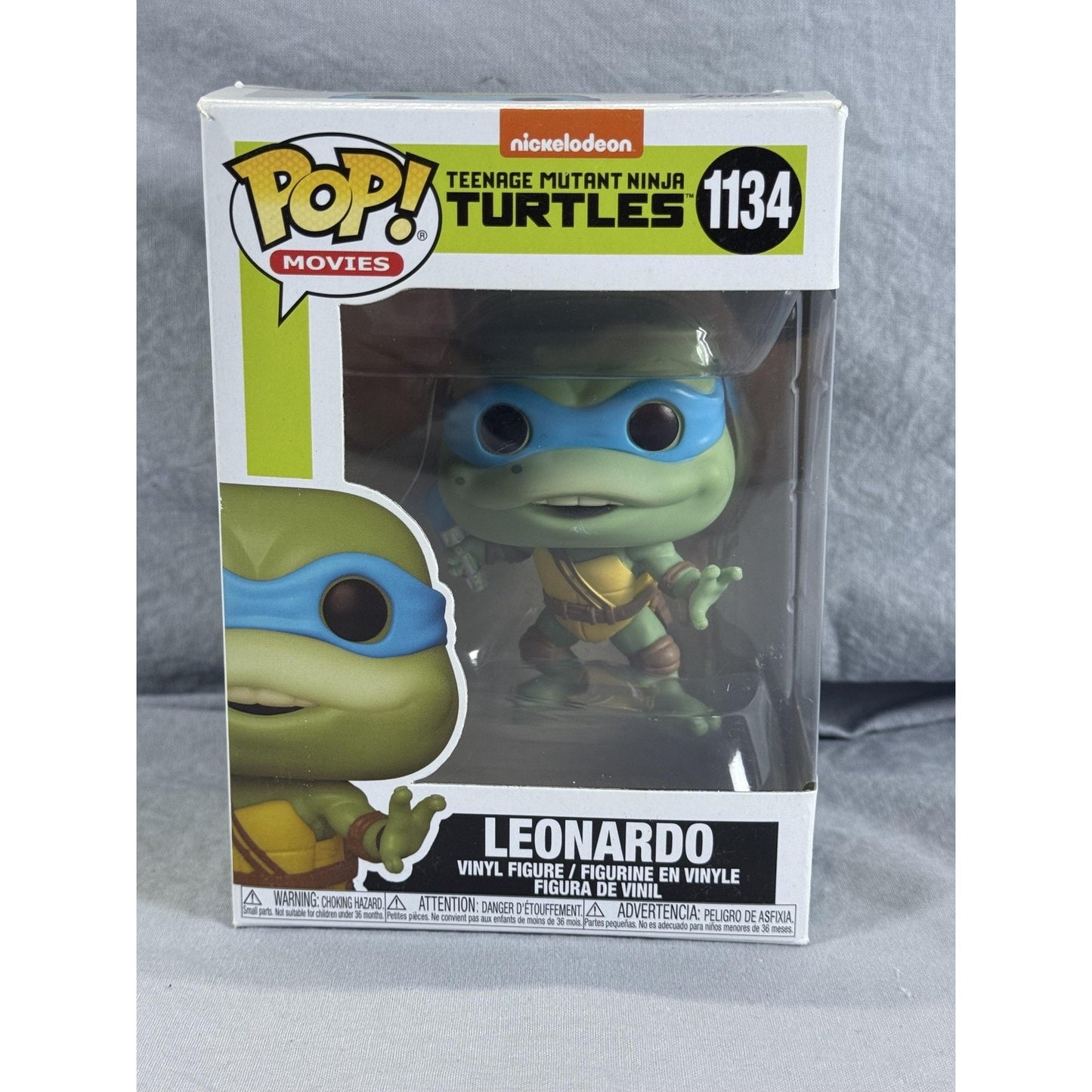 Funko Pop Movies TMNT Leonardo #1134 Nickelodeon Vinyl Figure New in Box 2021