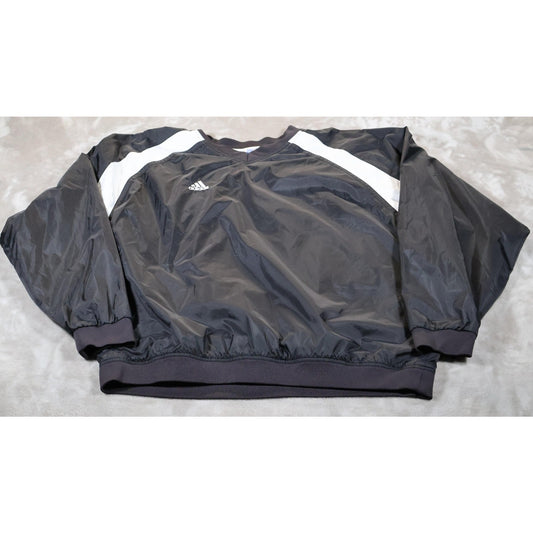 Adidas Pullover Jacket Mens XL Windbreaker Team Lined Athletic Vintage Style