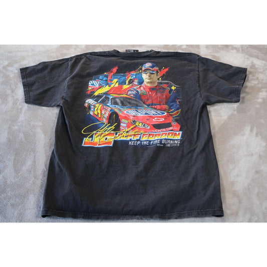 Jeff Gordon Shirt Mens Medium Black NASCAR Racing 24 DuPont Monte Carlo Tee