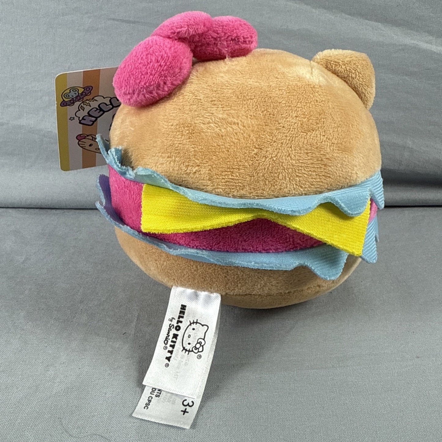 Hello Kitty - 5 IN HAMBURGER PLUSH new with tag