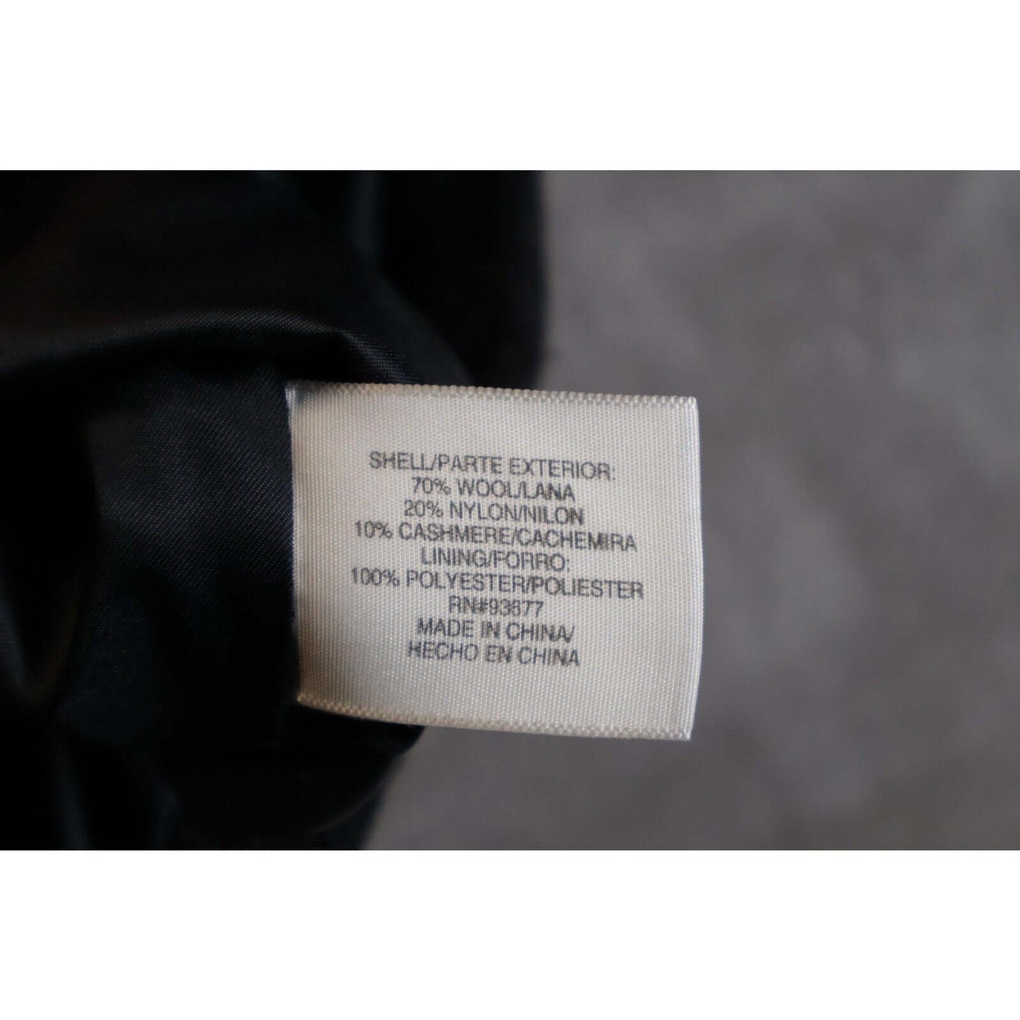 St Johns Bay Peacoat Womens Large Wool Cashmere Blend Double Breasted Jacket