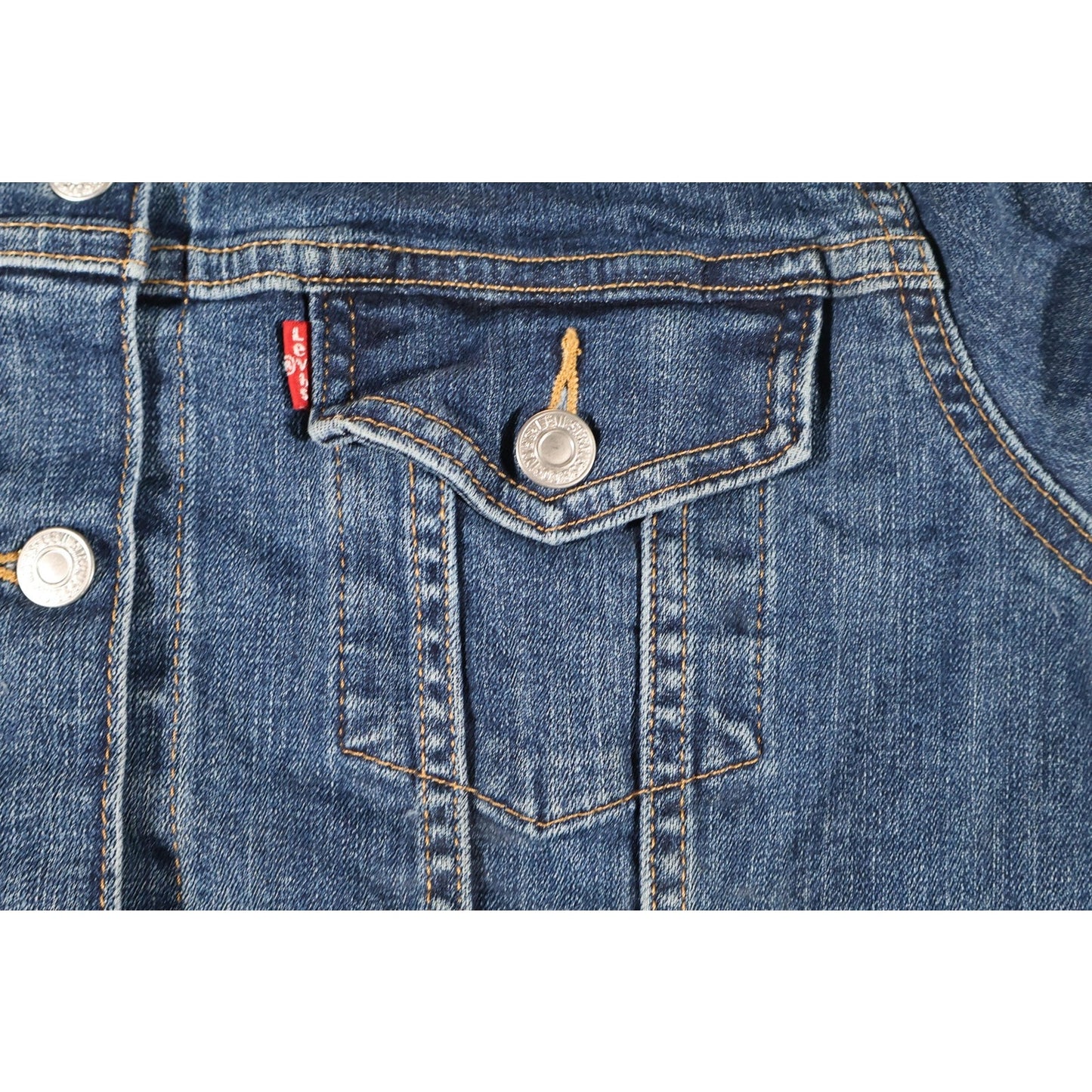 Vintage Levi Strauss Denim Jacket Youth XL Trucker Western Classic Jean Coat 90s
