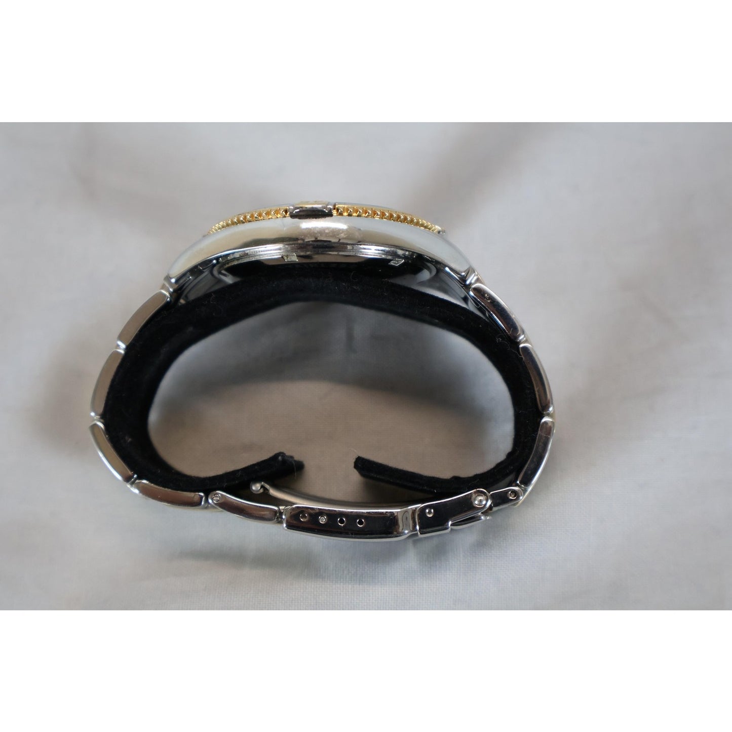 Danbury Mint NFL Watch Mens Gold Silver Stainless Steel Water Resistant 100M Box