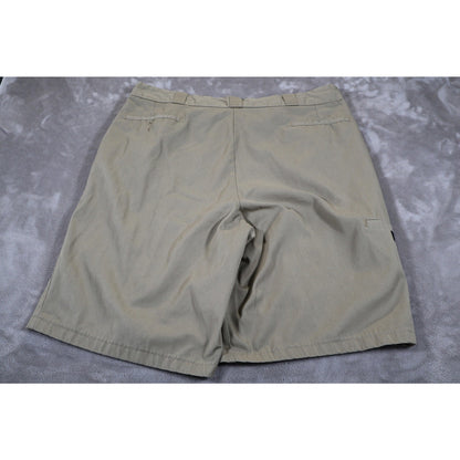 Dickies Shorts Mens Large Khaki Tan Work Utility Classic Fit Durable Chino Style
