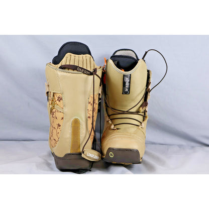 Burton Emerald Women's Snowboard Boots US 6 Tan Floral Lower Zone Lacing System
