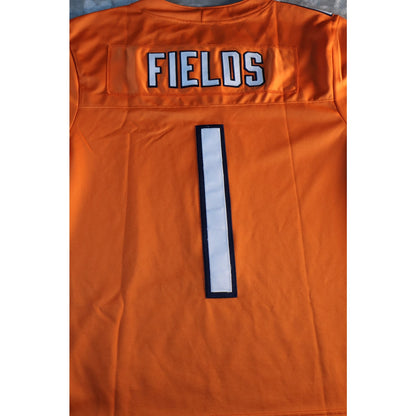 Chicago Bears Jersey Mens Small NFL Football Justin Fields GSH Nike Throwback