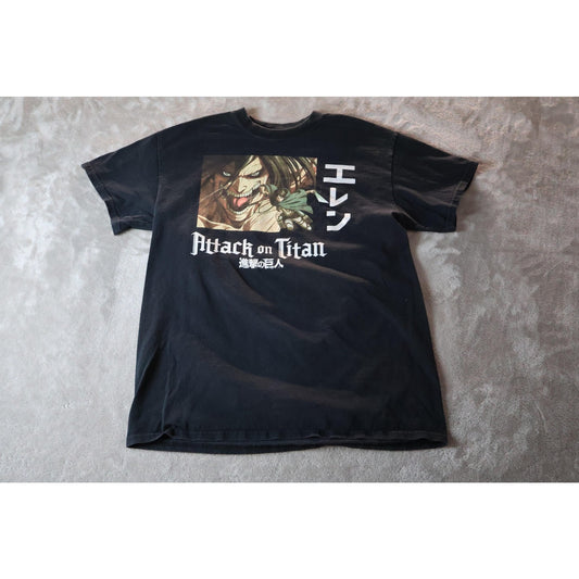 Attack on Titan Shirt Mens Medium Eren Jaeger Anime Manga Tee Ripple Junction