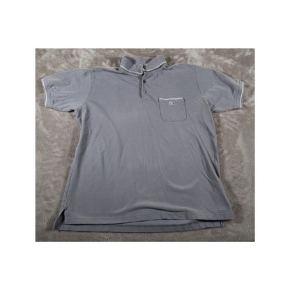 Lacoste Polo Shirt Mens Extra Large Gray Made in Italy Cotton Pocket Classic