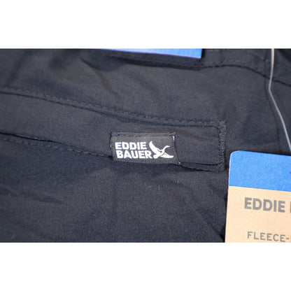 Eddie Bauer Pants Womens 10 Black Fleece Lined Outdoor Athletic Stretch UPF 50+