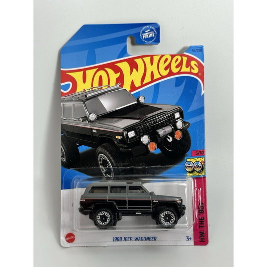 Hot Wheels - 2023 HW: The '80s 5/10 1988 Jeep Wagoneer 52/250 (BBHKG86)