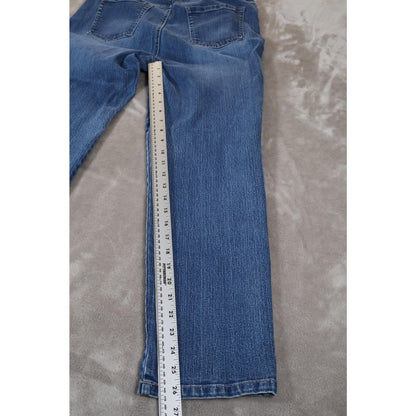 Gloria Vanderbilt Jeans Womens 12 Short Amanda Stretch Straight Leg Denim Pants