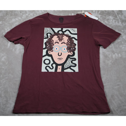 J Pierre by Voiz Shirt Mens XL Graphic Art Face Crewneck Casual Streetwear Tee