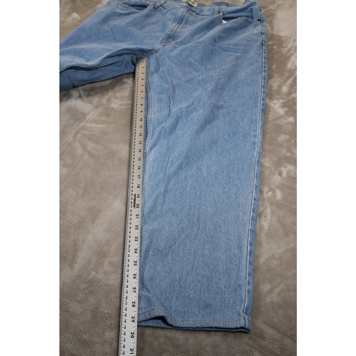 LL Bean Jeans Mens 40x34 Blue Relaxed Fit Denim Pants Straight Leg Classic