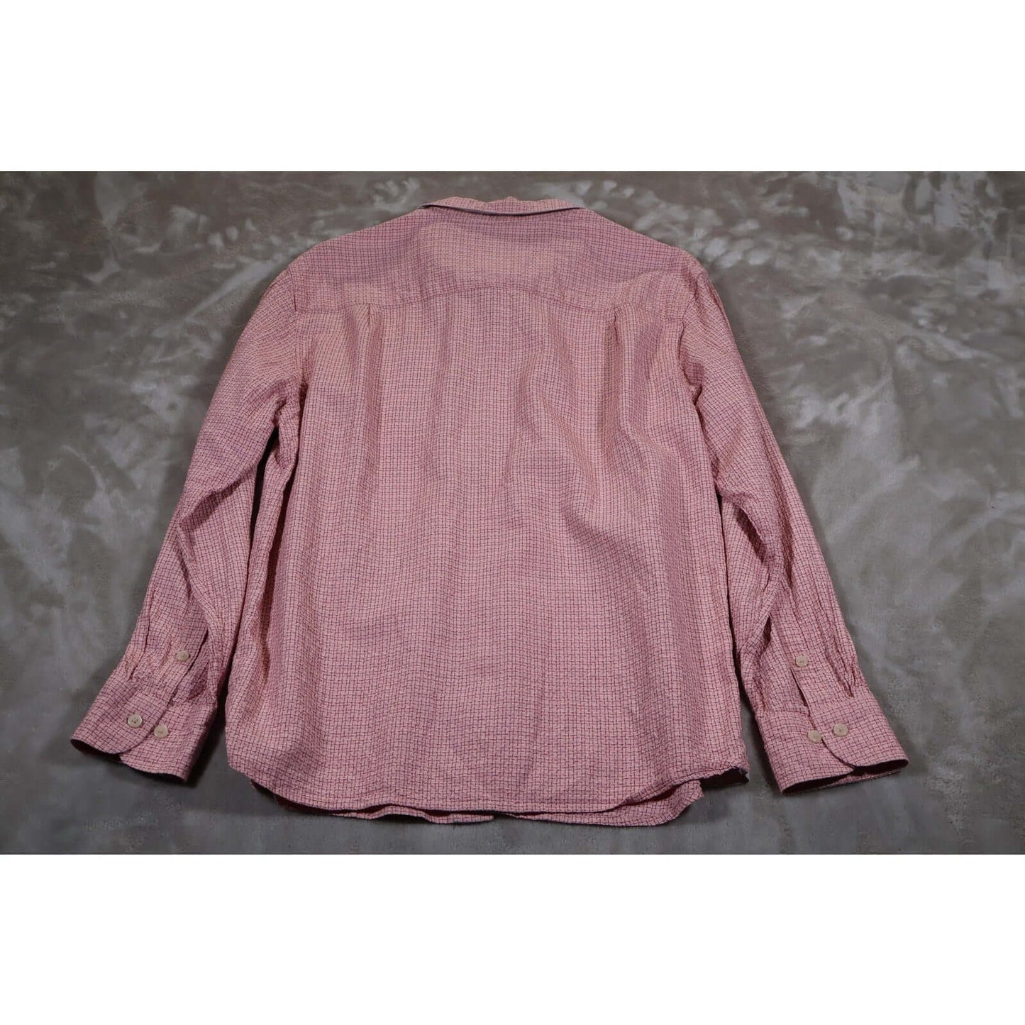 Tommy Bahama Shirt Mens Medium Button Up Long Sleeve Check Dress Silk Blend