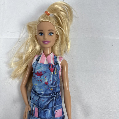 2019 Mattel Barbie You Can Be Anything ART TEACHER #GJM29 Barbie Doll Dressed