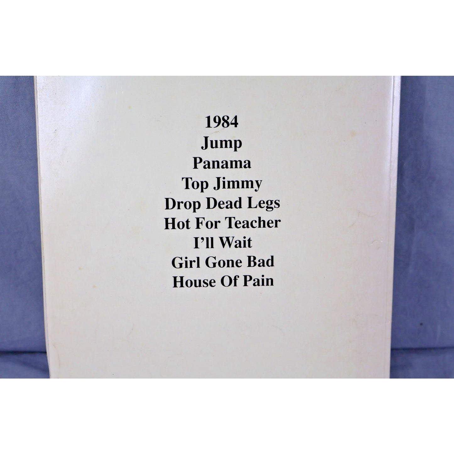 Vintage Van Halen 1984 Guitar Songbook Cherry Lane Music 1991 Hot For Teacher